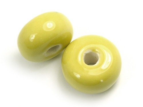 Keramik Ring, 21 mm, zitronengelb