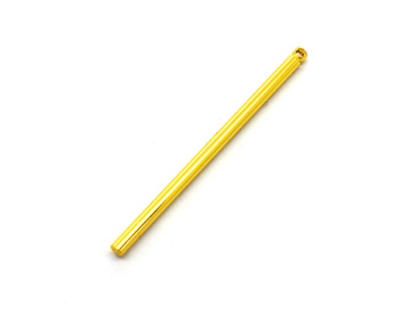Anhänger Stab, 40 mm, vergoldet