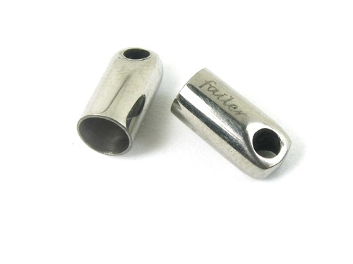 Endkappe für Lederband, 5 mm, Edelstahl