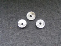 Gebogene Scheibe, 6 mm, versilbert, matt gebürstet Gebogene Scheibe, 6 mm, versilbert, matt gebürstet