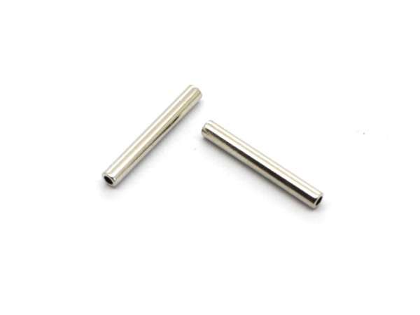 Stäbchen, 15 mm, Messing, silberfarben