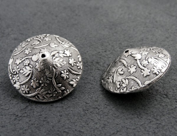 Doppelkegel, versilbert