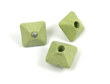 Keramik Doppelpyramide, 10 mm, lindgründ
