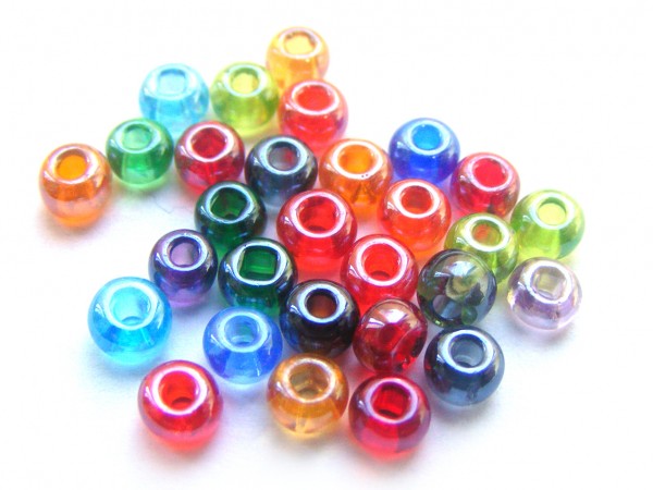 Roccailles, 4 mm, bunte Mischung