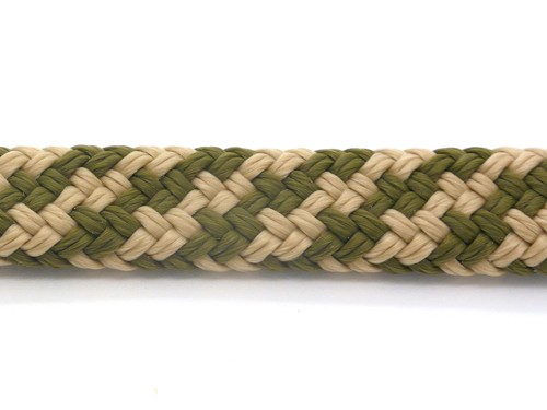 Segelseil, 10 cm, 16x6 mm, olive-beige