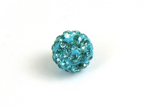 Shamballa Perle, 6 mm, türkis