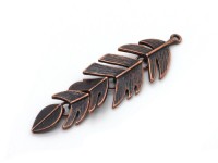 Feder, 62 mm, antik rotkupfer Feder, 62 mm, antik rotkupfer