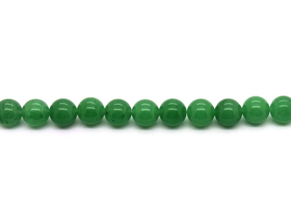 1 Strang Aventurin, 8 mm, grün