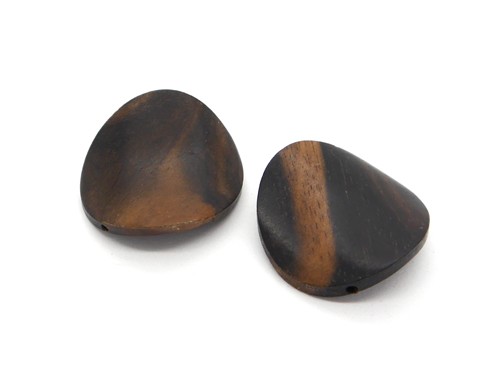 Gedrehte Scheibe, 25 mm, dunkelbraun