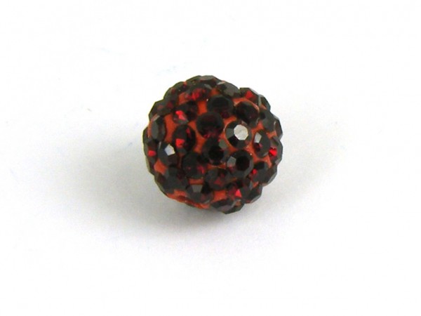 Shamballa Perle, 8 mm, dunkelrot