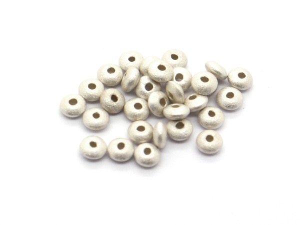 Linse, 3,5 mm, 925 Silber-matt