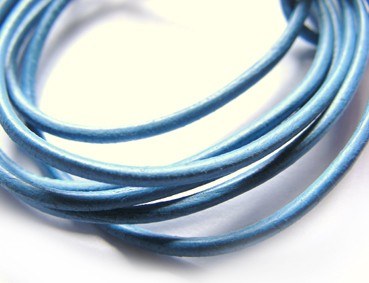 Ziegenleder, 1 Meter, 1,5 mm, hellblau