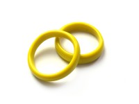 Glasring, ca. Ø 24 mm, gelb, glanz Glasring, ca. Ø 24 mm, gelb, glanz