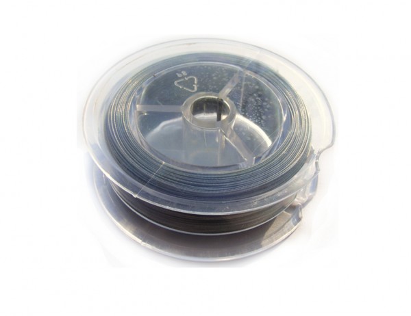 25 m Schmuckdraht, 0,38 mm, edelstahlfarben