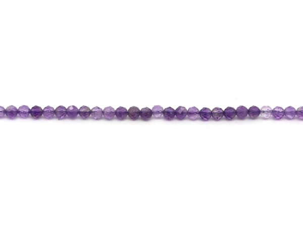 1 Strang Amethyst, 2 mm, lila