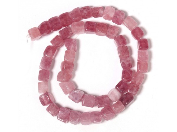 Würfel, Naturstein, 8 mm, weinrot