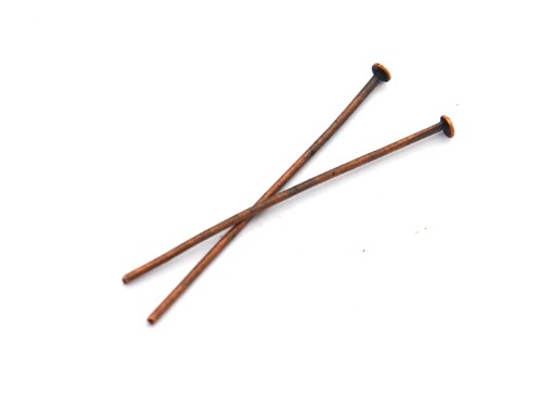 100 Stk. Nietstifte, 35 mm, bronzefarben