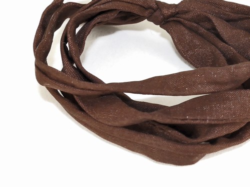 Seidenband, 10 cm, 6 mm, braun