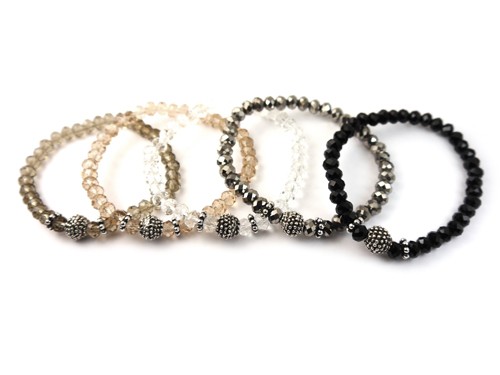 Set zum Selbermachen Armband, grau