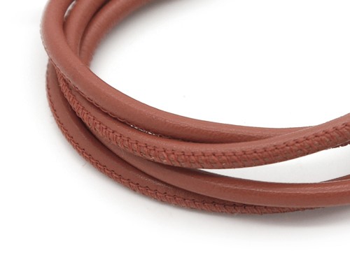 Lederband, 10 cm, 4 mm, rostbraun
