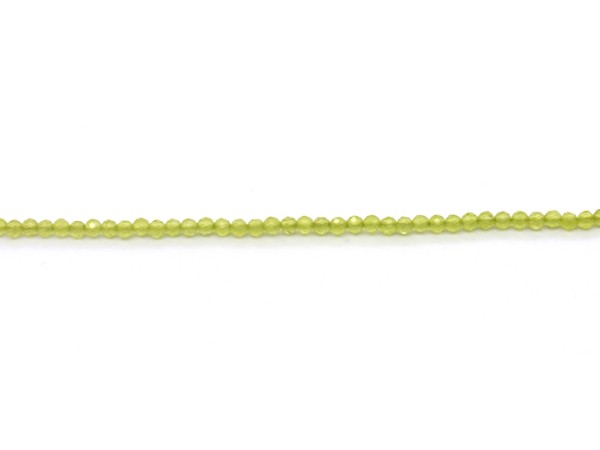 1 Strang Glasschliffperlen, 2 mm, hellgrün