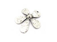 Anhänger Blume, 35 mm, versilbert Anhänger Blume, 35 mm, versilbert