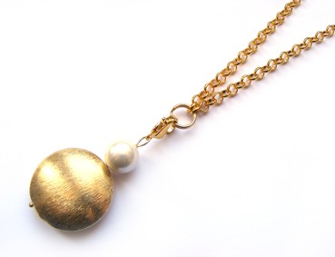 Gliederkette vergoldet, 70 cm