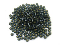 Roccailles, 4 mm, anthrazit mit Silbereinzug Roccailles, 4 mm, anthrazit mit Silbereinzug