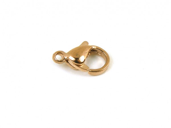 Karabiner, 12 mm, Edelstahl, rosegold