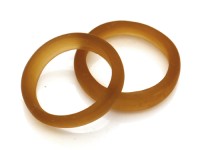 Glasring, ca. Ø 24 mm, honig, matt Glasring, ca. Ø 24 mm, honig, matt