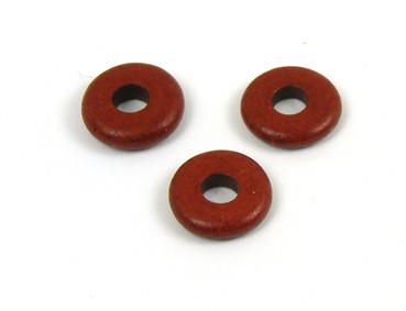 Keramik Scheibe, 9 mm, weinrot