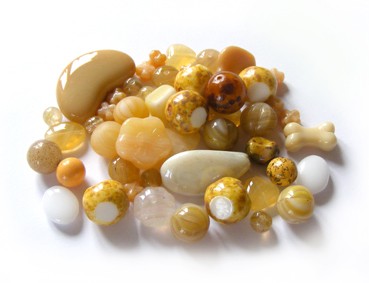 Perlenmischung, 100 g, beige/creme