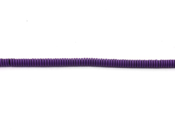 1 Strang Hämatit-Scheiben, 4 mm, lila