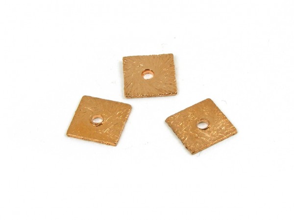 Viereck, 8 mm, rosegold