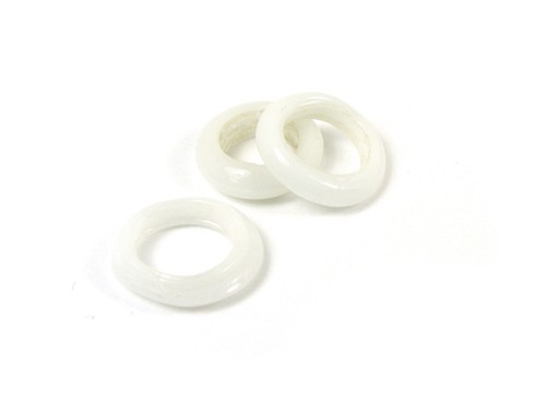 Glasring, ca. Ø 15 mm, weiß, glanz
