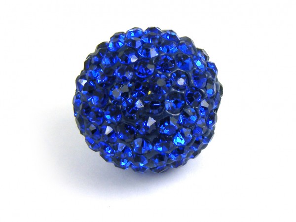 Shamballa Perle, 16 mm, blau