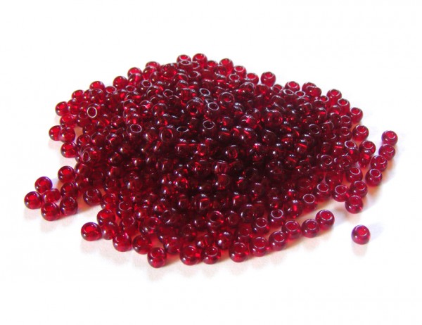 Roccailles, 4 mm, weinrot