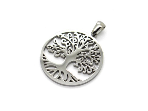 Anhänger Lebensbaum, 28 mm, Edelstahl