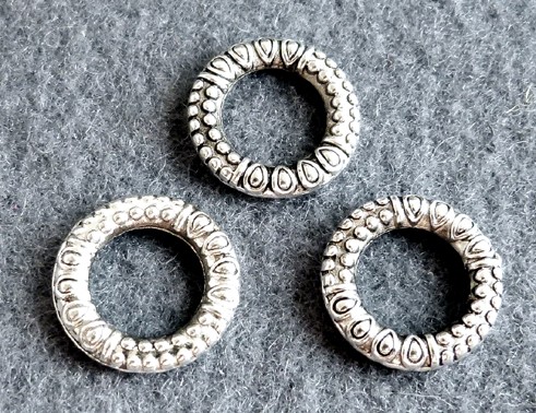 Ring, 17mm, versilbert