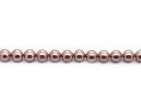 1 Strang Muschelkernperlen, 8 mm, puderrosa 1 Strang Muschelkernperlen, 8 mm, puderrosa