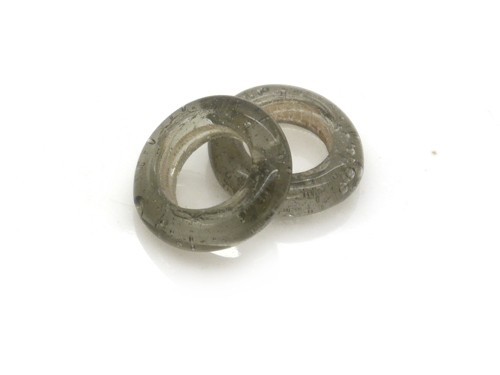 Glasring, ca. Ø 15 mm, grau, glanz