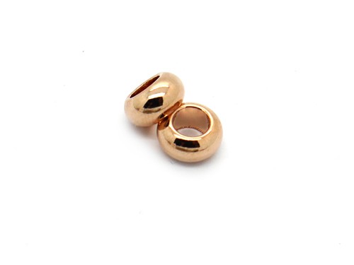 Großlochperle, 10 mm, rosegold