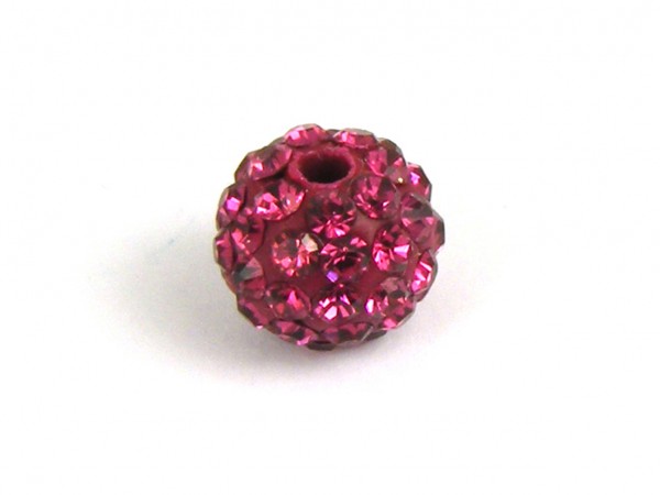 Shamballa Perle, 8 mm, magenta
