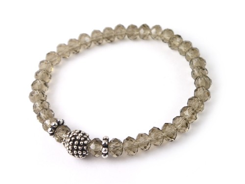 Set zum Selbermachen Armband, grau