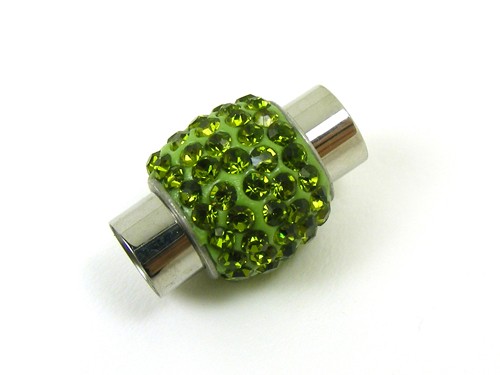 Shamballa Verschluss, 6 mm, grün