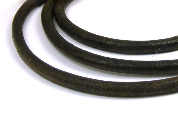 Rindleder, 1 m, 5 mm, dunkelbraun