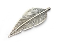 Blatt, 85 mm, versilbert, geschwärzt Blatt, 85 mm, versilbert, geschwärzt