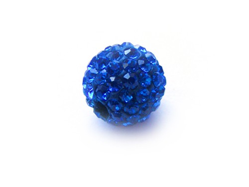 Shamballa Perle, 8 mm, blau