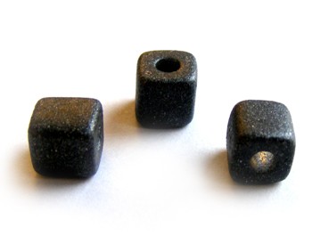 Keramik Würfel, 7 mm, anthrazit