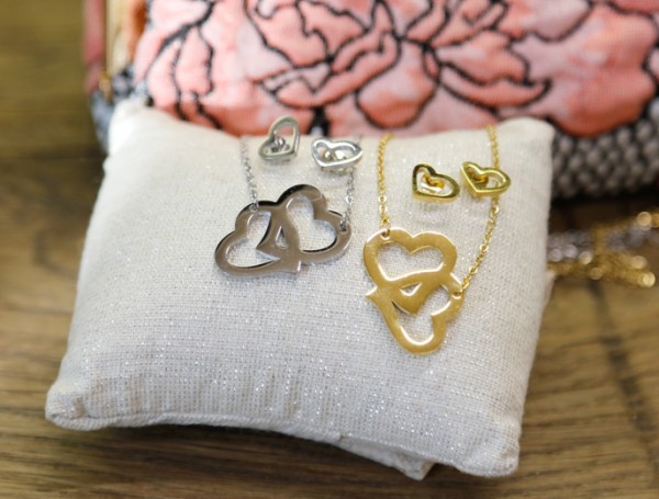 Schmuck-Set "Herz", Edelstahl